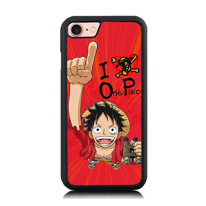 Аниме one piece Луффи модные очки Кот Арт печать Защитная оболочка кожаный чехол для