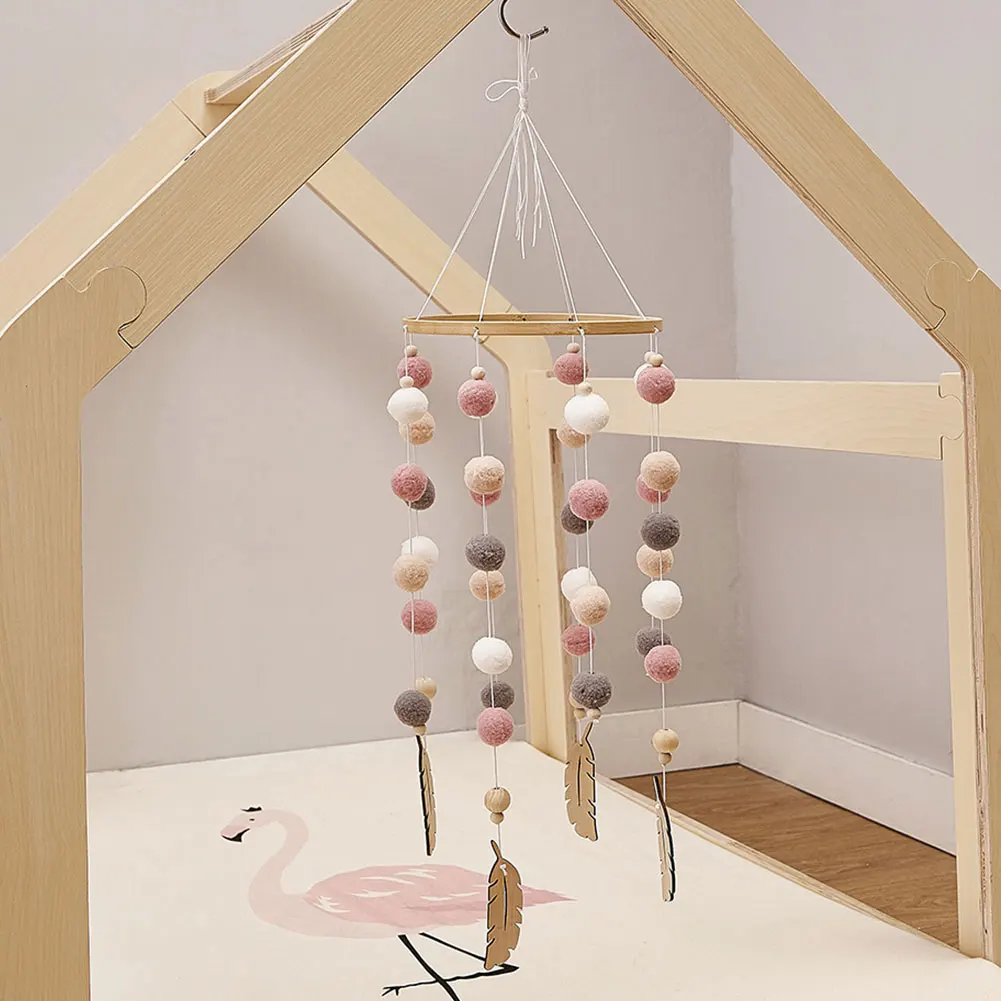 Handmade Durable Nursery Beautiful Bed Hanging Gift Wooden Decoration Kids Room Felt Ball Photo Props Baby Wind Chimes Craft
Handmade Durable Nursery Beautiful Bed Hanging Gift Wooden Decoration Kids Room Felt Ball Photo Props Baby Wind Chimes Craft