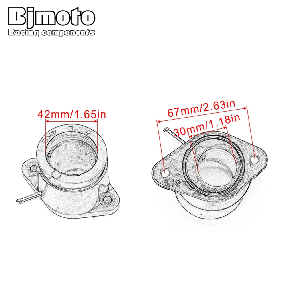 BJMOTO For Yamaha XJR1300 1998-2001 XJR1200 1994-1998 Rubber Carburetor Interface Adapter Intake Manifold
BJMOTO For Yamaha XJR1300 1998-2001 XJR1200 1994-1998 Rubber Carburetor Interface Adapter Intake Manifold