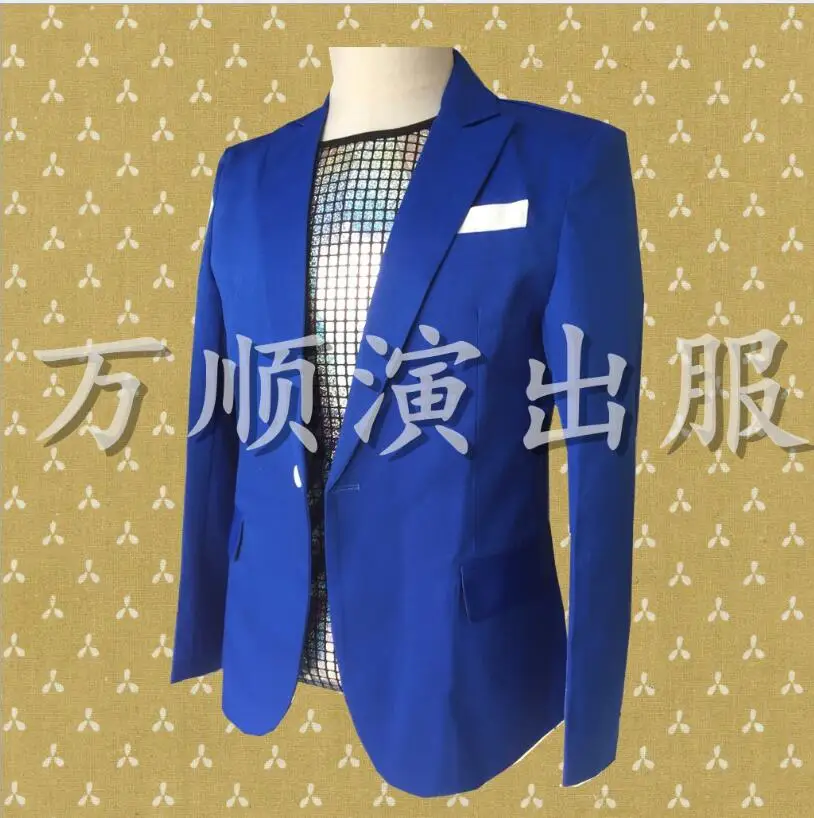 XXS-6XL! Big yards men's clothing 2018 New men's suit fashion men's costumes for high quality singers