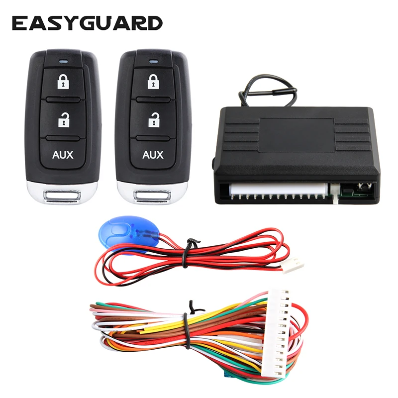EASYGUARD Universal keyless entry system remote lock unlock remote trunk release central door lock fit for most dc12v cars
EASYGUARD Universal keyless entry system remote lock unlock remote trunk release central door lock fit for most dc12v cars