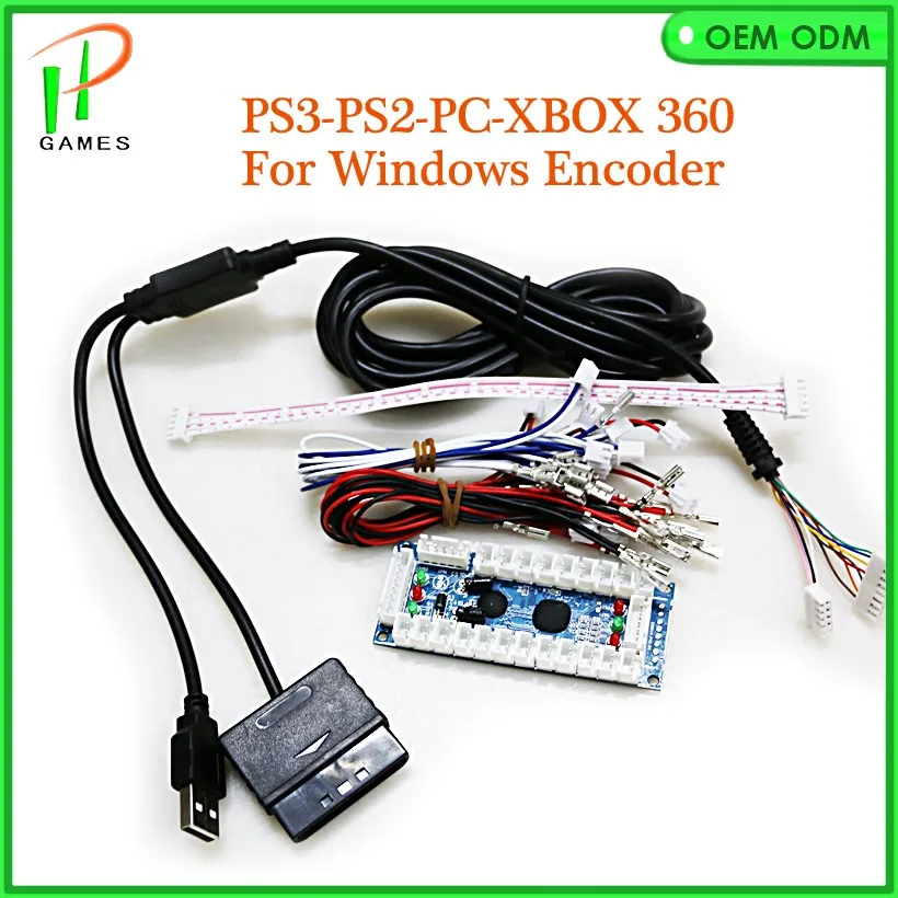 ПК PS 2 3 в 1 USB к кодировщик для джойстика acade плата контроллера с кнопкой включения