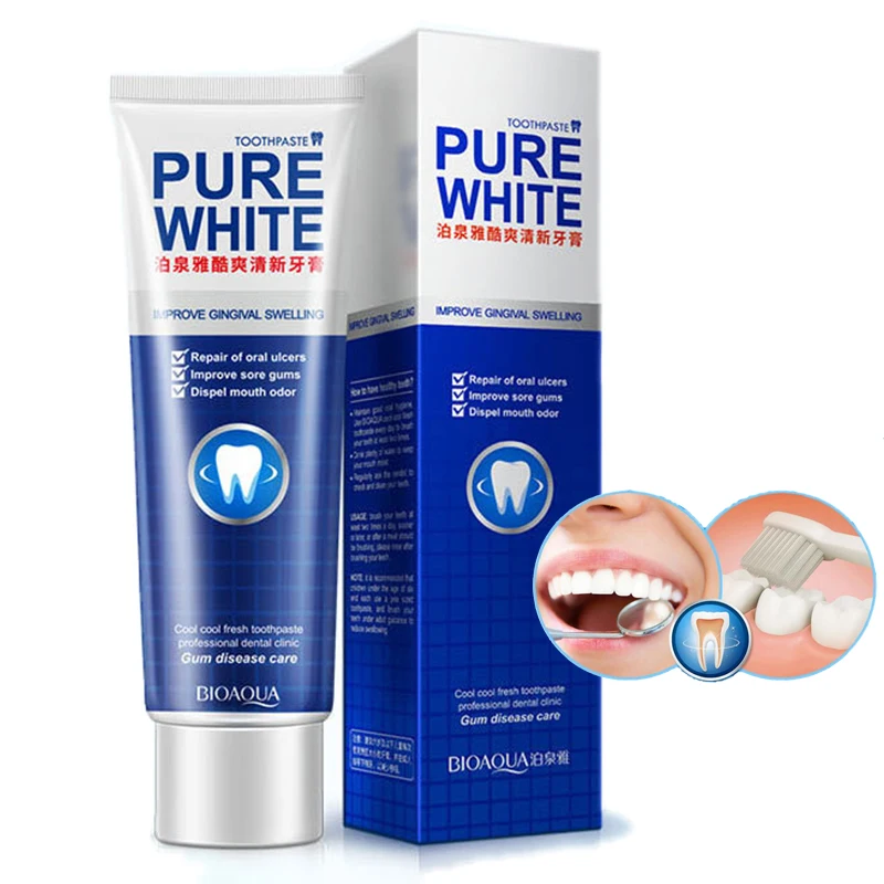 

BIOAQUA Mint spearmint toothpaste fresh breath improve sore gums repair of oral ulcers dispel mouth odor oral care
