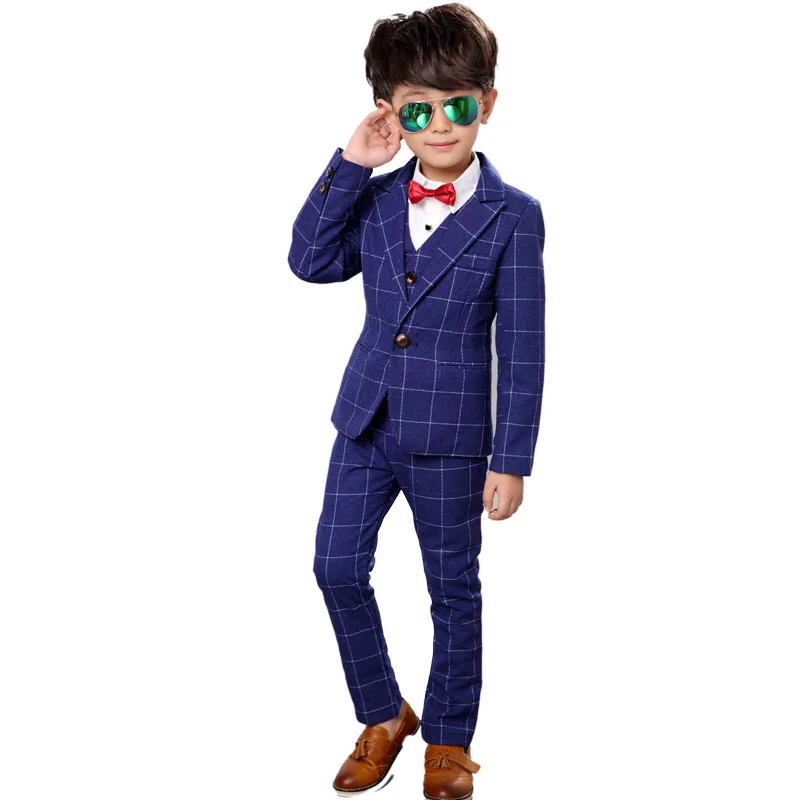 2-13Y Boy Formal Suit 4PCS/SET Tie+vest +jacket+pant Plaid Gentlemen Boys Suits Weddings Kids Prom Suits Boy Tuexdo Clothes Set
2-13Y Boy Formal Suit 4PCS/SET Tie+vest +jacket+pant Plaid Gentlemen Boys Suits Weddings Kids Prom Suits Boy Tuexdo Clothes Set