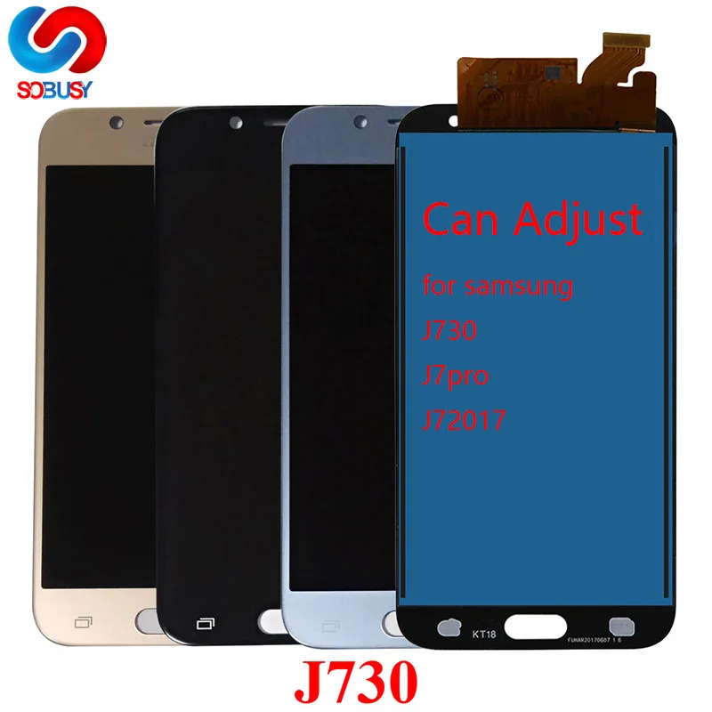 Сменный сенсорный ЖК экран для Samsung Galaxy J7 Pro J730G J730F J730 J730GM/DS 2017 регулируемый