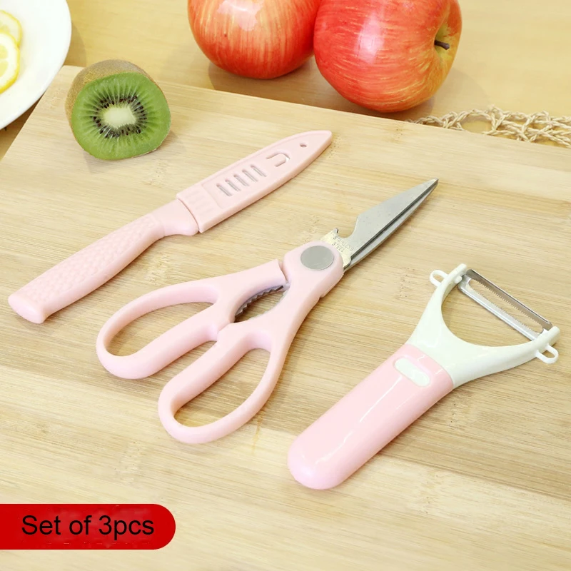 3pcs/set Stainless Steel Scissors Peeler Fruit Knife Set Multifunctional Food Scissors for Household Kitchen Tools
3pcs/set Stainless Steel Scissors Peeler Fruit Knife Set Multifunctional Food Scissors for Household Kitchen Tools