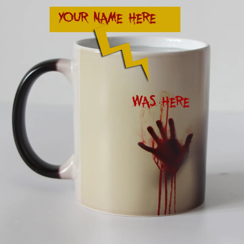 Custom your name on Zombie Color Changing Coffee Mug Heat sensitive Magic Tea cup mugs I am here now WOW!!!
Custom your name on Zombie Color Changing Coffee Mug Heat sensitive Magic Tea cup mugs I am here now WOW!!!