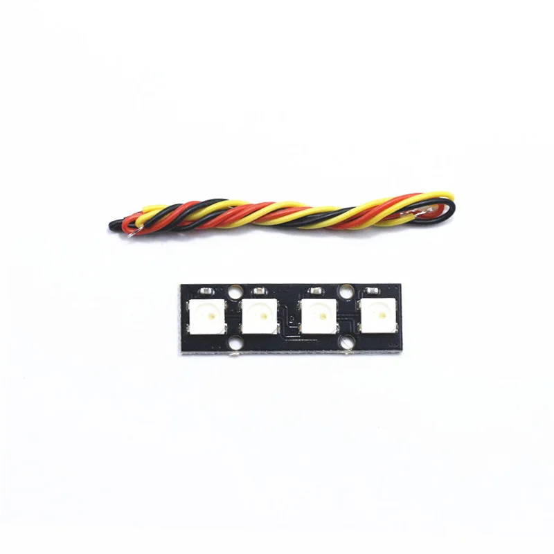 Мини светодиодная лента с 4 WS2812B RGB 5050 цветная лампа 7 в для Arduino Naze32 CC3D Контроллер