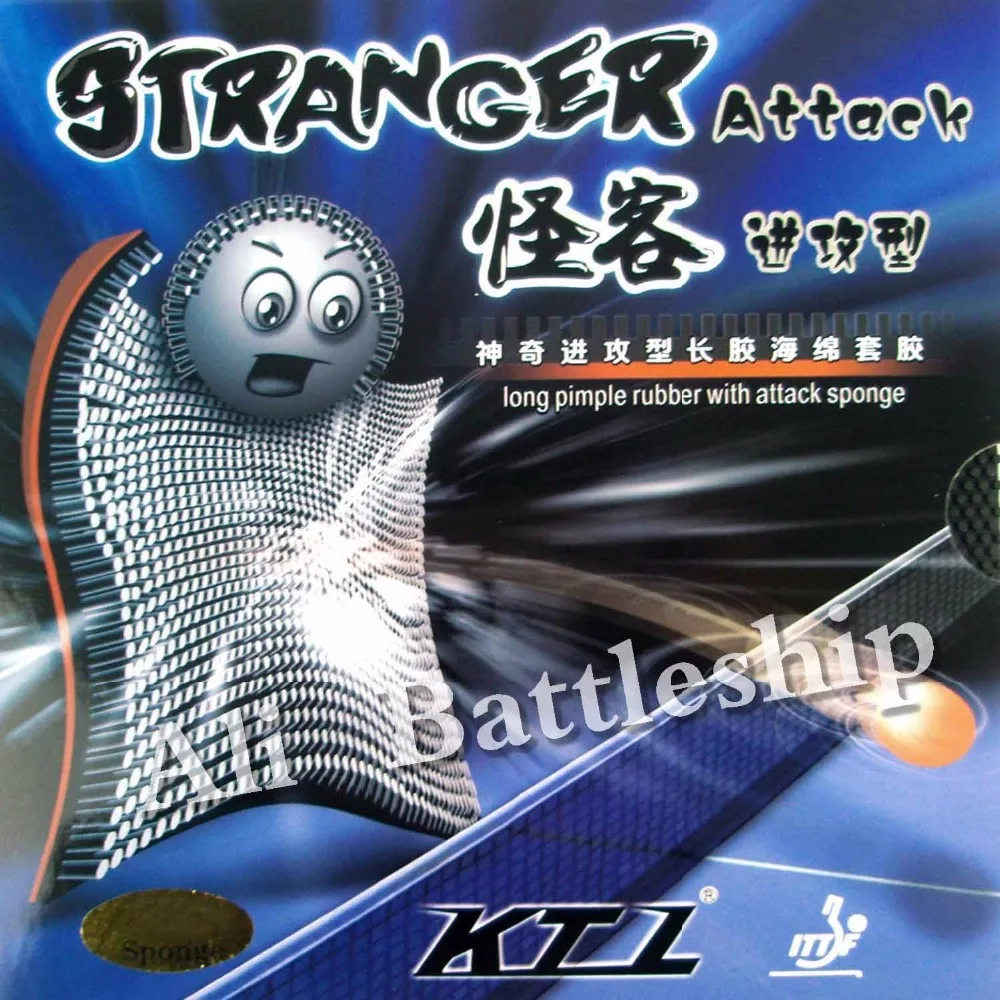 Оригинальный KTL Stranger Attack long out каучук для настольного тенниса с губкой
Оригинальный KTL Stranger Attack long out каучук для настольного тенниса с губкой