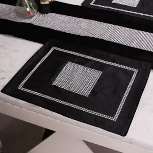 4PCS/Lot Place mat diamond rectangular placemat luxury table mat table linen Dec coasters mat bowls saucers Black #954
4PCS/Lot Place mat diamond rectangular placemat luxury table mat table linen Dec coasters mat bowls saucers Black #954