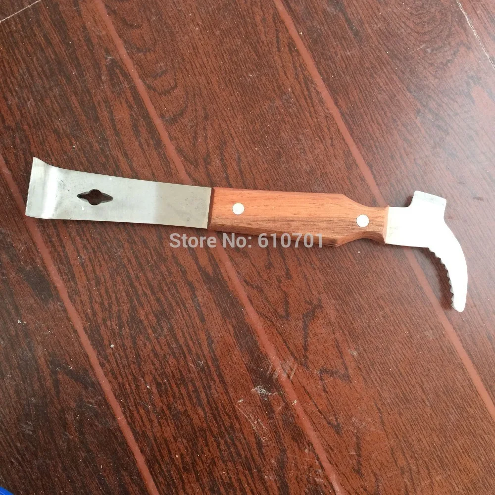 26cm long tool Beekeepers 'J ' shaped Thicken Hooked Stainless Steel Scraper Wooden Handle Beekeeping Tool
26cm long tool Beekeepers 'J ' shaped Thicken Hooked Stainless Steel Scraper Wooden Handle Beekeeping Tool