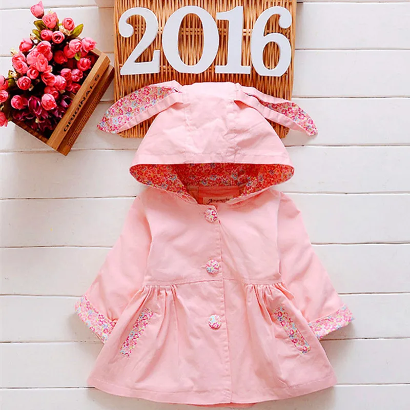 New Arrival Spring Autumn Babt Coat 2016 Long Sleeve Cartoon Hooded Baby Girls Jackets&Coats 3 Colors For 1-4 Years Baby Outwear
New Arrival Spring Autumn Babt Coat 2016 Long Sleeve Cartoon Hooded Baby Girls Jackets&Coats 3 Colors For 1-4 Years Baby Outwear