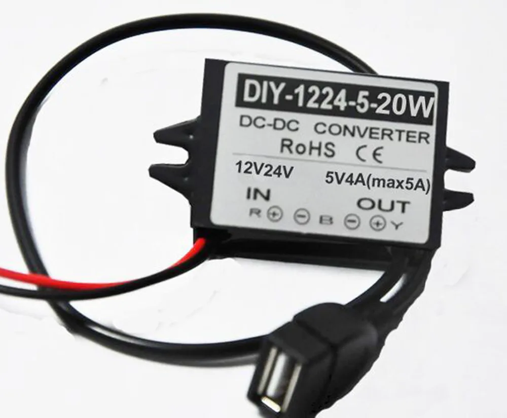 DC-DC Converter 12V24V(7V-40V) Step Down 5V 4A 20W USB Interface Buck Converter Car LED Waterproof Voltage Regulator Module
DC-DC Converter 12V24V(7V-40V) Step Down 5V 4A 20W USB Interface Buck Converter Car LED Waterproof Voltage Regulator Module