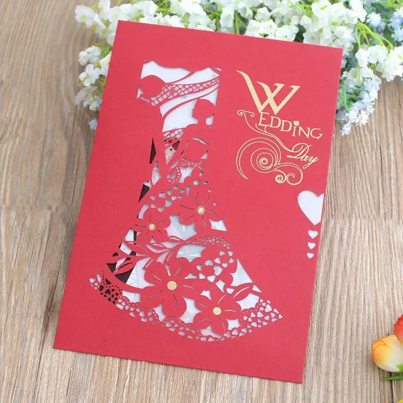 50pcs/lot Luxury Wedding Invitations Card Elegant Laser Cut Bride and Groom Invitation Card Wedding Decor Event Party Supplies
50pcs/lot Luxury Wedding Invitations Card Elegant Laser Cut Bride and Groom Invitation Card Wedding Decor Event Party Supplies