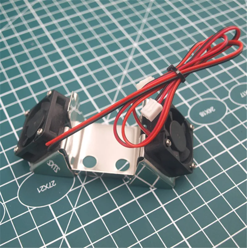 1 шт. UM2 DIY Ultimaker 2 3D принтеры Запчасти Нержавеющая сталь двойной вентилятор