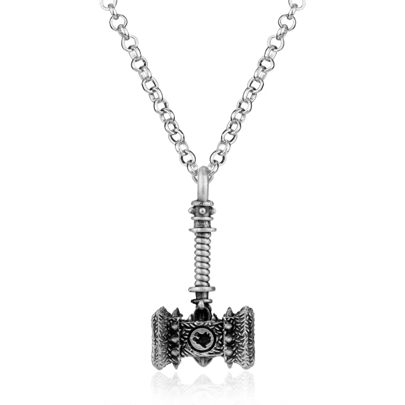 Viking Thors Hammer solid Pendant Necklace Stainless Steel Vintage Mjolnir's Norse Mythology Cool Men Jewelry
Viking Thors Hammer solid Pendant Necklace Stainless Steel Vintage Mjolnir's Norse Mythology Cool Men Jewelry