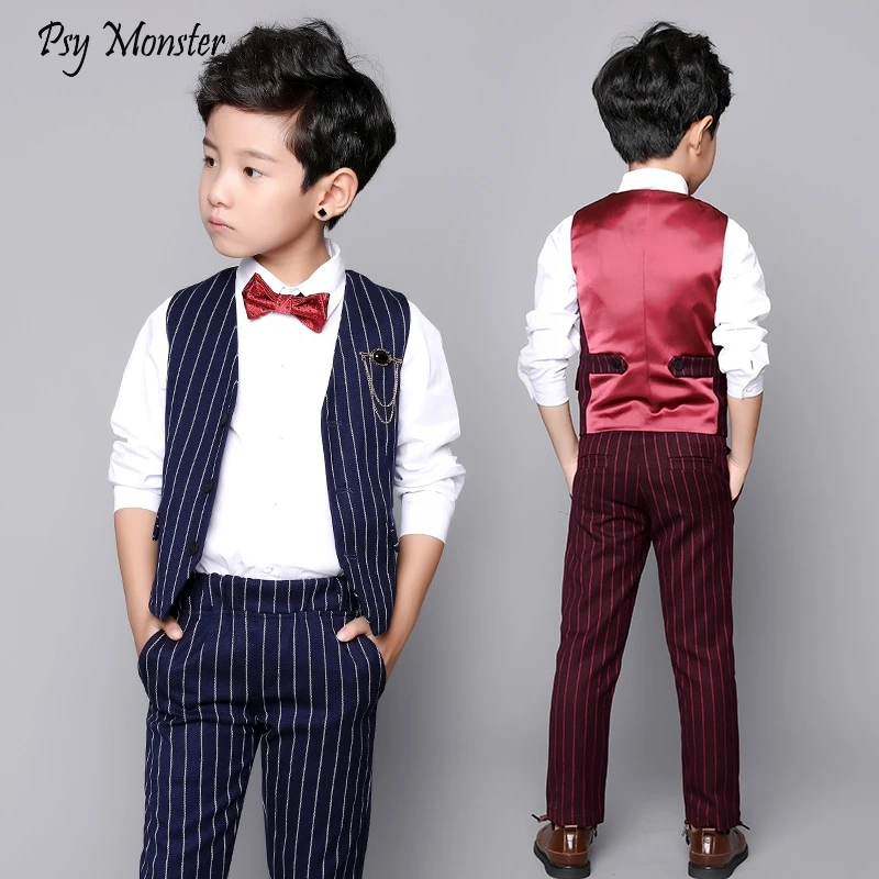Children's Formal Dress Suits Sets Boys British Performances Party Clothes Spring Autumn Kids Stripe Pants 2pcs Clothing Sets
Children's Formal Dress Suits Sets Boys British Performances Party Clothes Spring Autumn Kids Stripe Pants 2pcs Clothing Sets