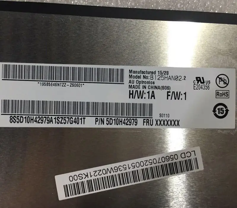 12.5" LED LCD Screen For AUO B125HAN02.2 1920(RGB)1080 FHD RGB Dsiplay Original eDP 30Pin
12.5" LED LCD Screen For AUO B125HAN02.2 1920(RGB)1080 FHD RGB Dsiplay Original eDP 30Pin