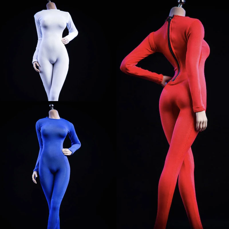 1/6 Women's Sexy Tight Jumpsuit Body Suit 19XG37 Long Sleeves Black White Red Blue for 12''Figures Seamless Bodies
1/6 Women's Sexy Tight Jumpsuit Body Suit 19XG37 Long Sleeves Black White Red Blue for 12''Figures Seamless Bodies