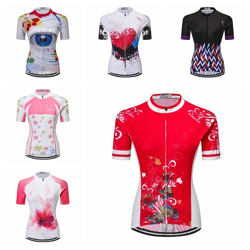 2018 Summer Women Bicycle jersey short sleeve Bicycle/ Bike Jersey Maillot Ciclismo Breathable Cycling Clothing Shirts
2018 Summer Women Bicycle jersey short sleeve Bicycle/ Bike Jersey Maillot Ciclismo Breathable Cycling Clothing Shirts