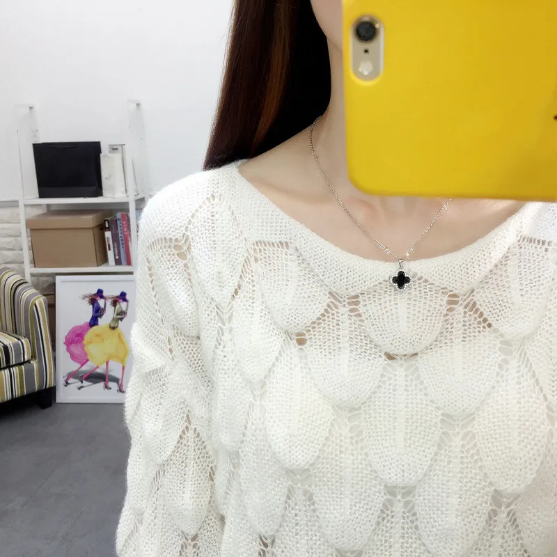 Sweater Women Black Pink White Loose Knitted Sweaters 2019 New Autumn Winter Korean Fashion Long Sleeve Chic Thin Sweater LD1116
Sweater Women Black Pink White Loose Knitted Sweaters 2019 New Autumn Winter Korean Fashion Long Sleeve Chic Thin Sweater LD1116