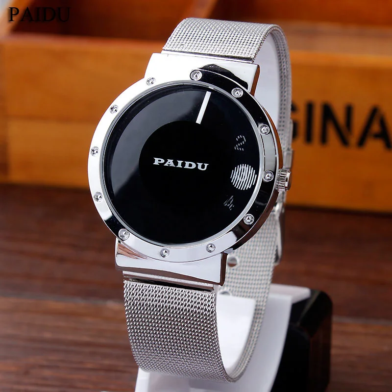 Paidu Simple Black/White Metal Iron Mesh Steel Turntable Dial Wrist Watch Men Women Girl Lady Gift
Paidu Simple Black/White Metal Iron Mesh Steel Turntable Dial Wrist Watch Men Women Girl Lady Gift