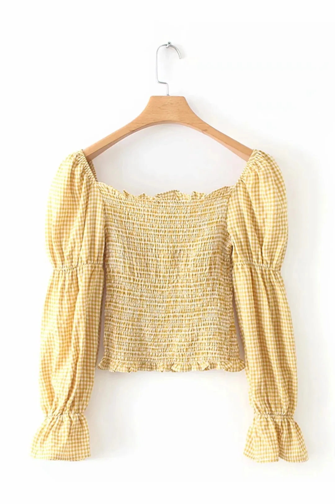 2019 Spring and Summer New Fashion Pleated Slim Square Collar Long Sleeve Bottoming Shirt Top Comfortable and Beautiful
2019 Spring and Summer New Fashion Pleated Slim Square Collar Long Sleeve Bottoming Shirt Top Comfortable and Beautiful