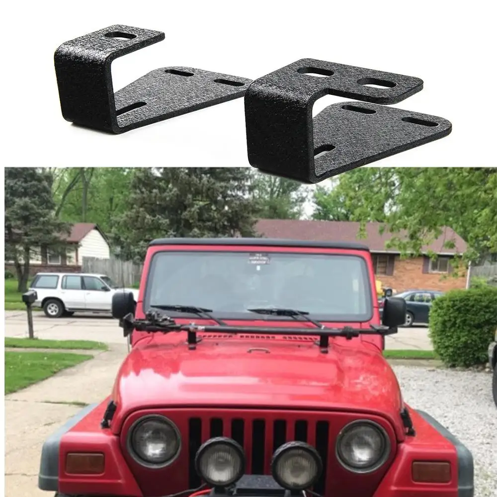 2 PCS /1Pair High Lift Jack Mount Hinge Mounting Hood Bracket for Jeep Wrangler CJ 1944-1986 / YJ 1987-1995 / TJ 1997-2006
2 PCS /1Pair High Lift Jack Mount Hinge Mounting Hood Bracket for Jeep Wrangler CJ 1944-1986 / YJ 1987-1995 / TJ 1997-2006