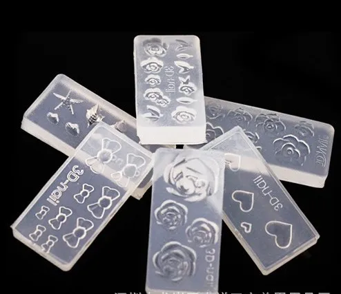 Hot Bowknot&Flower 6designs DIY Nail art Tips 3D UV GEL Acrylic Powder Silicon Mould Set Design , 6designs/lot
Hot Bowknot&Flower 6designs DIY Nail art Tips 3D UV GEL Acrylic Powder Silicon Mould Set Design , 6designs/lot