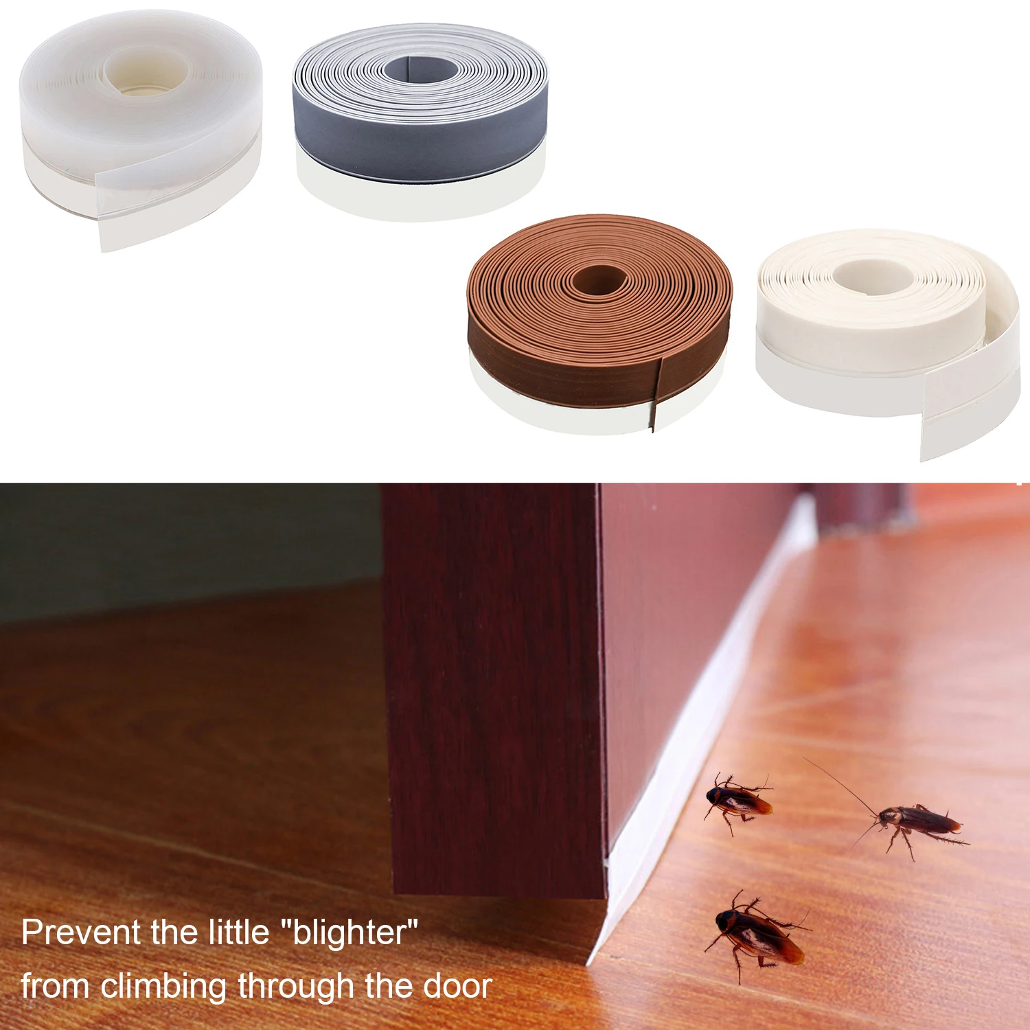 16ft 45mm Door Draft Stopper Sweep Silicone Adhesive Seal Strip Weather Stripping for Under Door Seal Gap Interior Exterior
16ft 45mm Door Draft Stopper Sweep Silicone Adhesive Seal Strip Weather Stripping for Under Door Seal Gap Interior Exterior