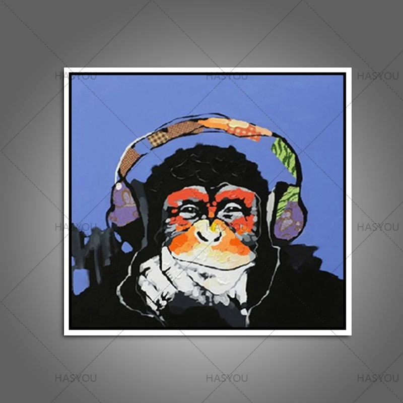 Hand Painted Oil Painting On Canvas Listening Gorilla Home Decoration Modern Abstract Oil Painting For Room Unique Christmas Art
Hand Painted Oil Painting On Canvas Listening Gorilla Home Decoration Modern Abstract Oil Painting For Room Unique Christmas Art