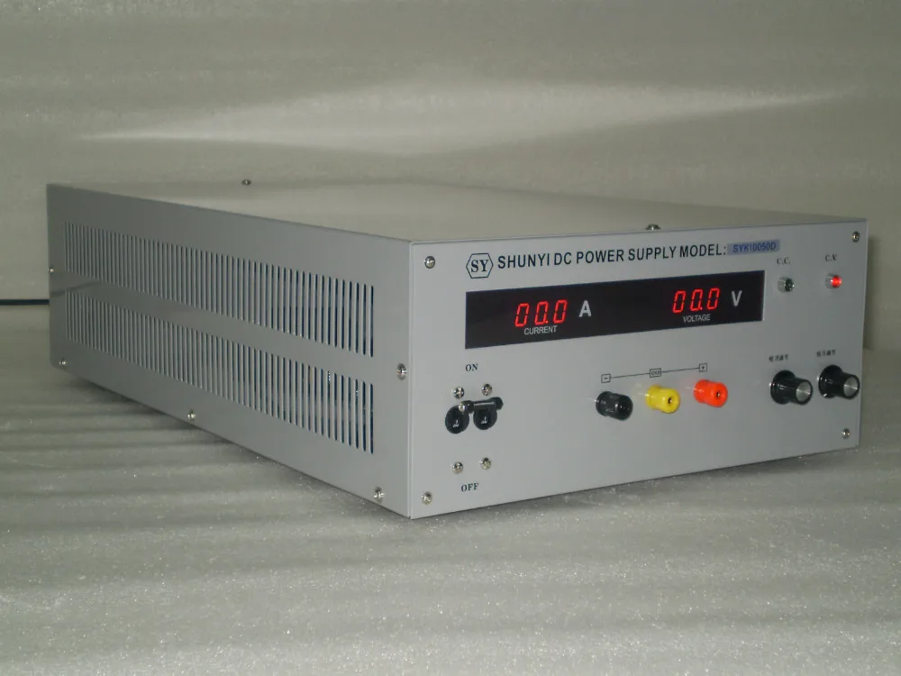 SYK10050D DC power supply output of 0-100V,0-50A adjustable Experimental power supply of high precision DC voltage regulator
SYK10050D DC power supply output of 0-100V,0-50A adjustable Experimental power supply of high precision DC voltage regulator