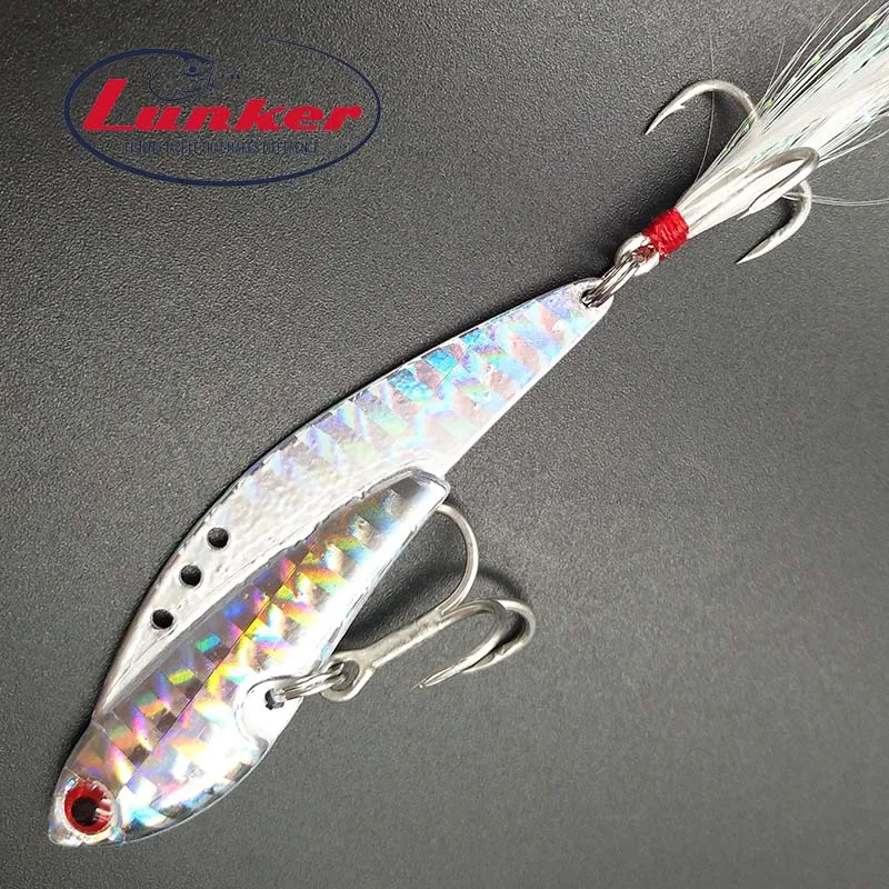 Lunker VIB 14g 17g 21 г 25 металла джиг приманка для рыбалки разъем бас перьевой крючок рот
