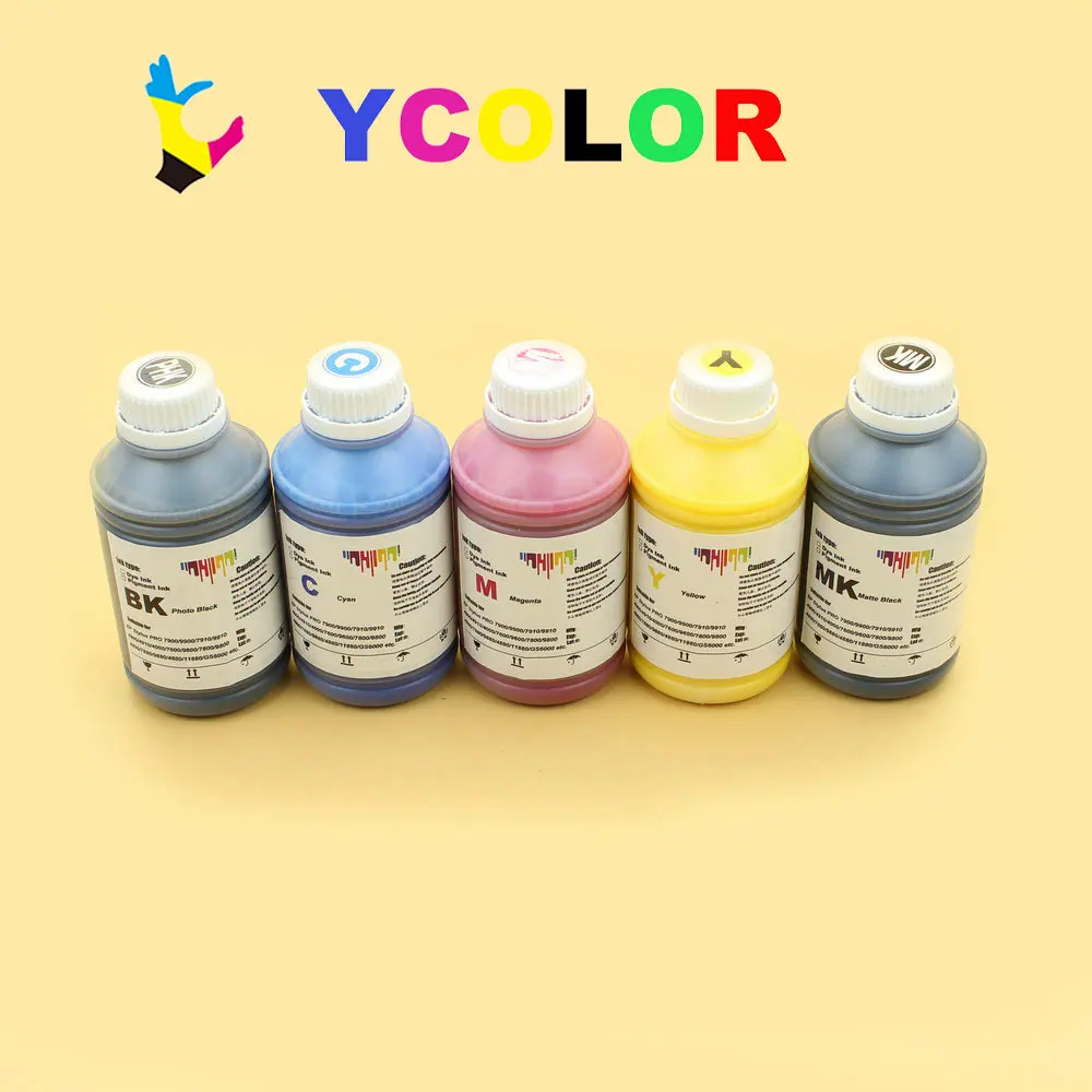 Пигментные чернила для струйного принтера Epson Stylus pro 500 7700 7710 9700, 9710 мл/бутылка
Пигментные чернила для струйного принтера Epson Stylus pro 500 7700 7710 9700, 9710 мл/бутылка
