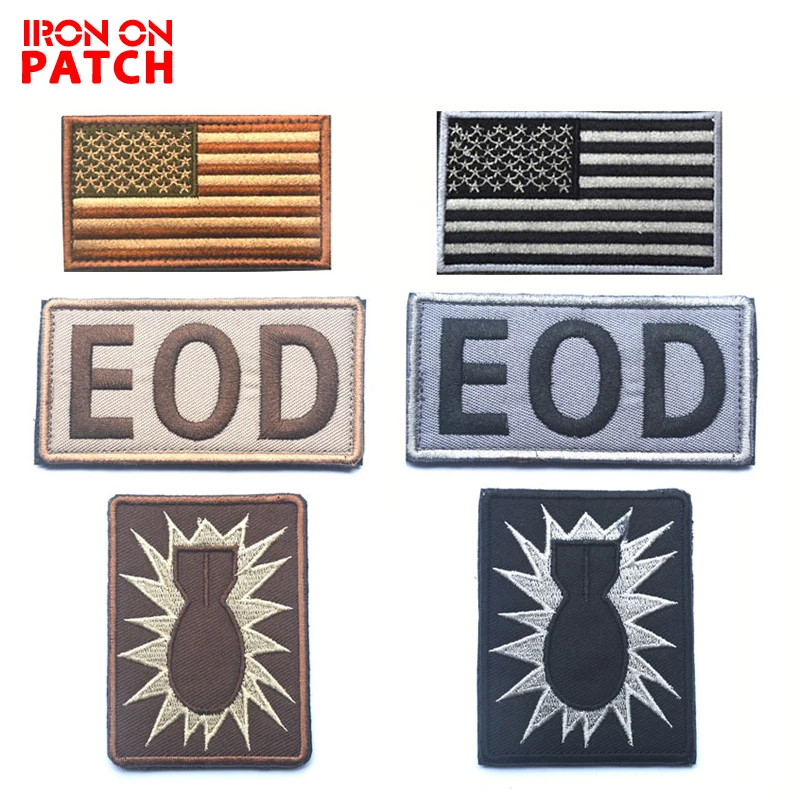 US The Hurt Locker EOD Patch DIY Emblem Badge For Clothing High Quality Embroidered Patch Combat Shoulder Chest Armband Badge
US The Hurt Locker EOD Patch DIY Emblem Badge For Clothing High Quality Embroidered Patch Combat Shoulder Chest Armband Badge