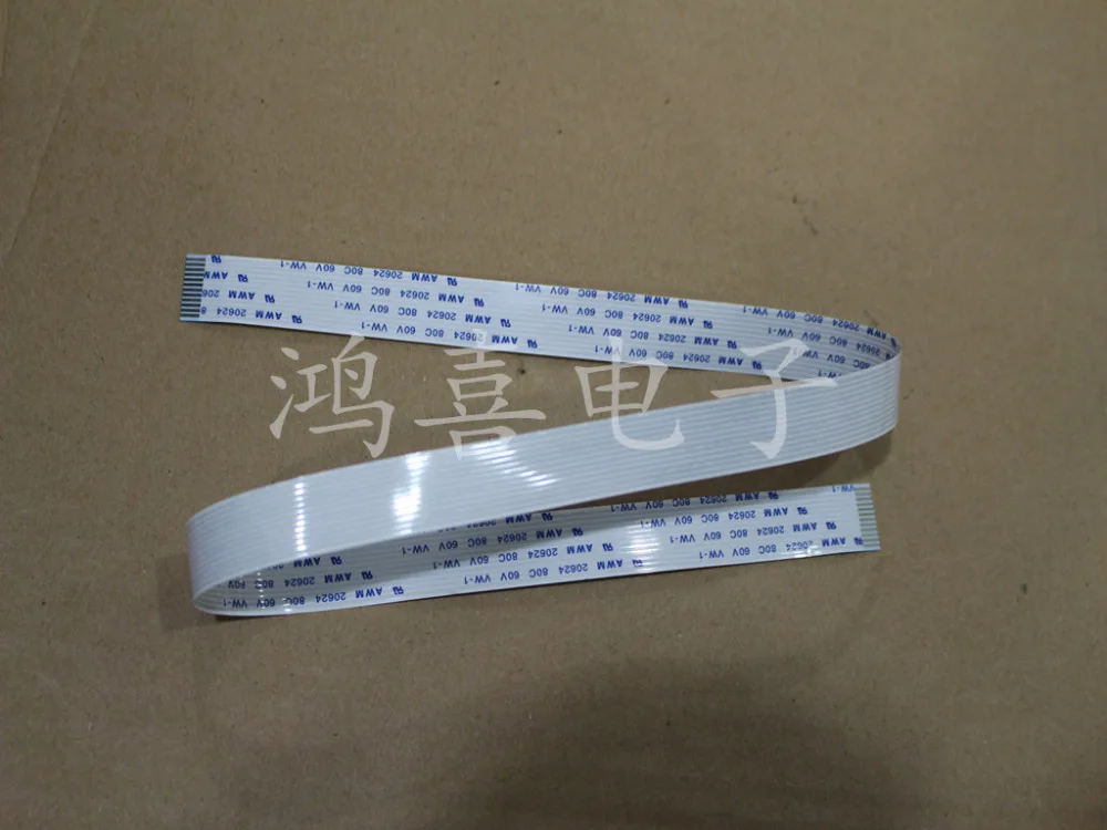 WZSM Wholesale New 10Pcs FFC FPC Flexible Cable 1.0mm Pitch 12 Pins Length 470mm Direction Forward AWM 20624 80C 60V VW-1
WZSM Wholesale New 10Pcs FFC FPC Flexible Cable 1.0mm Pitch 12 Pins Length 470mm Direction Forward AWM 20624 80C 60V VW-1