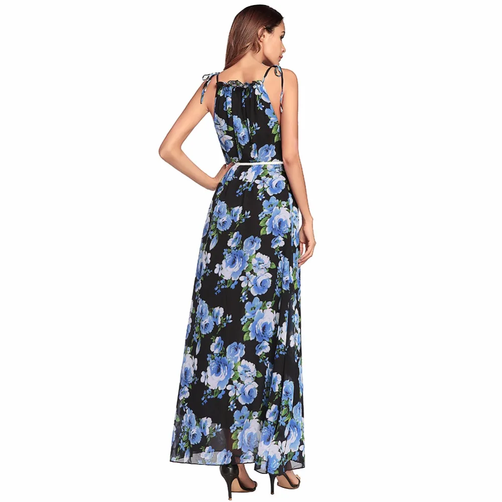 2018 spring sexy Printing and dyeing sleeveless ankle-length dress halter empire chiffon dress
2018 spring sexy Printing and dyeing sleeveless ankle-length dress halter empire chiffon dress