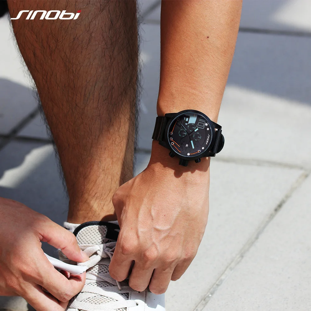 SINOBI Men's Watches Top Brand Luxury Sports Watch Waterproof Fashion Casual Quartz Relogio Masculino 2018 | Наручные часы
