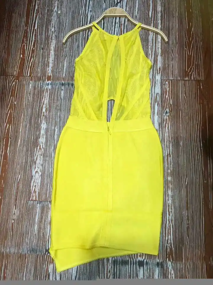 2018 New Celebrity Party Women yellow mesh Sleeveless O Neck backless Elegant Vestidos Sexy Runway Bodycon Dress
2018 New Celebrity Party Women yellow mesh Sleeveless O Neck backless Elegant Vestidos Sexy Runway Bodycon Dress