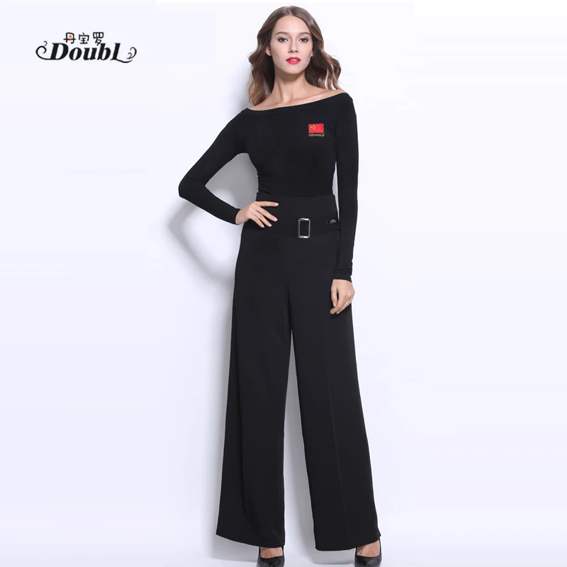 Adult Female Latin Dance Performance Trousers Professional Ballroom Wide Leg Dance Pants High Waist Practice Straight Pants H716
Adult Female Latin Dance Performance Trousers Professional Ballroom Wide Leg Dance Pants High Waist Practice Straight Pants H716