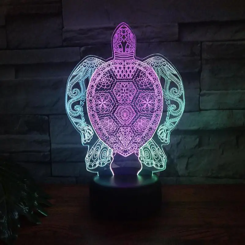 Tortoise Led 3d Colorful Nightlight Lovely cartoon children's toys 3D night light Party Decoration led lamp
Tortoise Led 3d Colorful Nightlight Lovely cartoon children's toys 3D night light Party Decoration led lamp