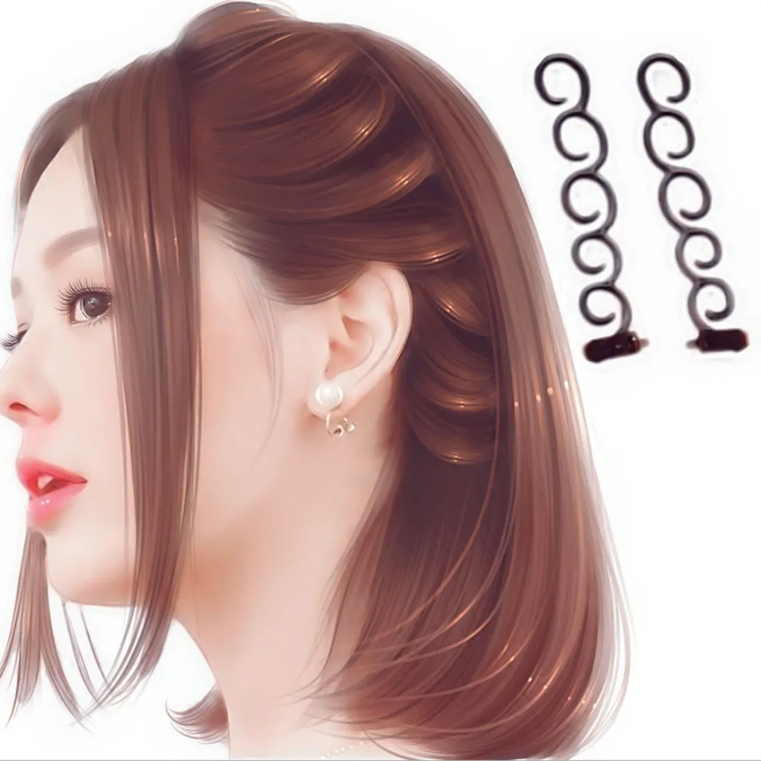 French Elegance Hair Braider Flower Magic Hair Clip Stylist Queue Twist Plait DIY Hairstyle Styling Accessories Random Colors
French Elegance Hair Braider Flower Magic Hair Clip Stylist Queue Twist Plait DIY Hairstyle Styling Accessories Random Colors
