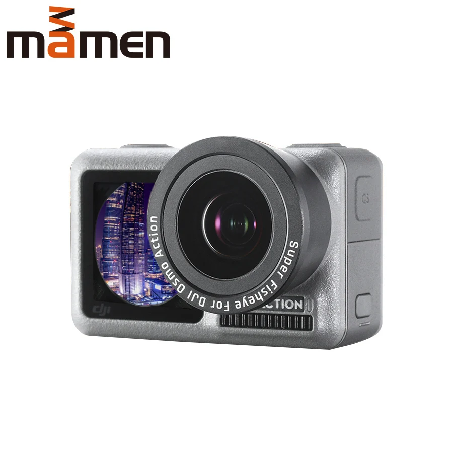 MAMEN New 180 Degree Fisheye Camera Lens for Dji Osmo Action HD 4K Optical Glass Osmo Action Fish eye Lens Action Accessories
MAMEN New 180 Degree Fisheye Camera Lens for Dji Osmo Action HD 4K Optical Glass Osmo Action Fish eye Lens Action Accessories
