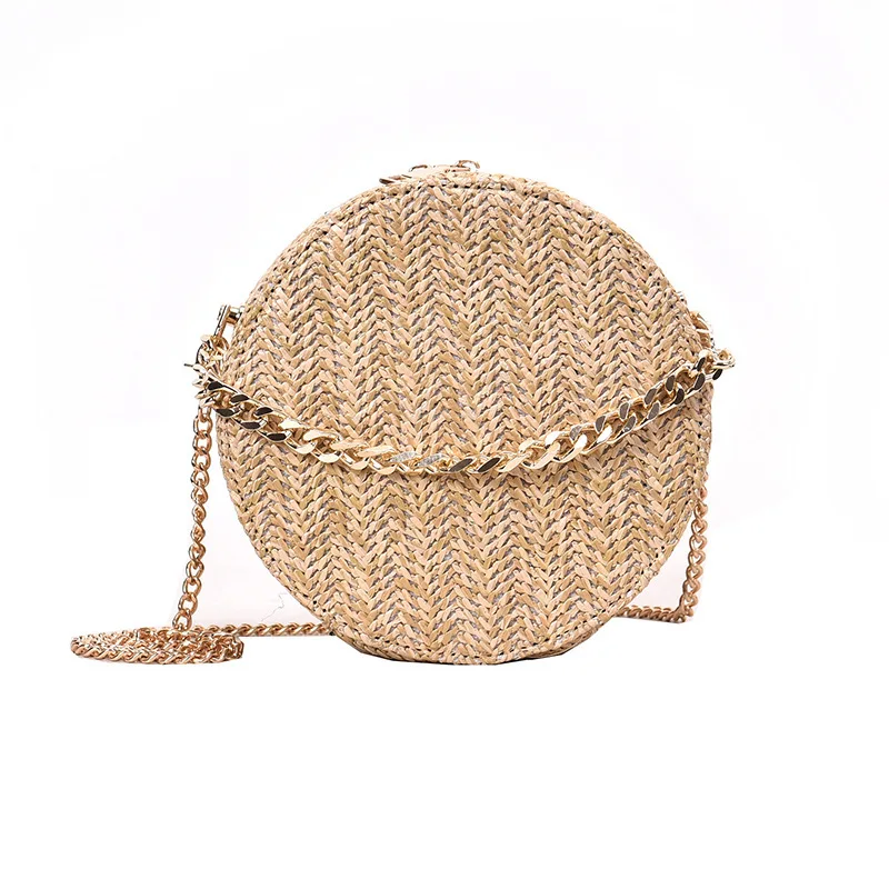 New Summer Women Round Straw Beach Bag Hand Made Woven Shoulder Bag Mini Shape Chain Crossbody Bag For Women Ladies Hand Bags
New Summer Women Round Straw Beach Bag Hand Made Woven Shoulder Bag Mini Shape Chain Crossbody Bag For Women Ladies Hand Bags