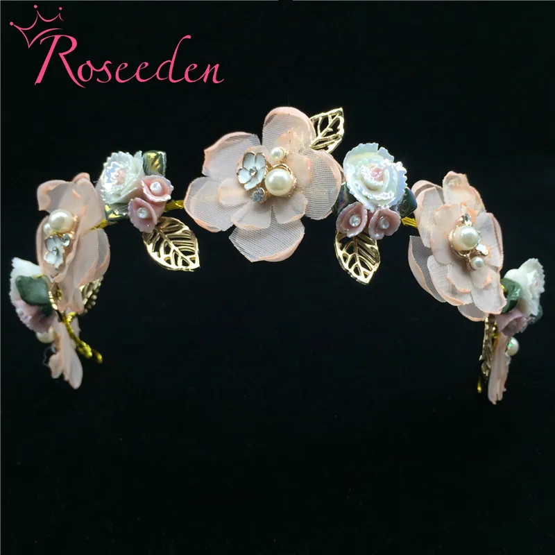 Bridal Hair Vine Trendy pink floral Headbands Wedding Tiara Crystal Pearl Ceramics Flower Wedding Hair jewelry RE779
Bridal Hair Vine Trendy pink floral Headbands Wedding Tiara Crystal Pearl Ceramics Flower Wedding Hair jewelry RE779