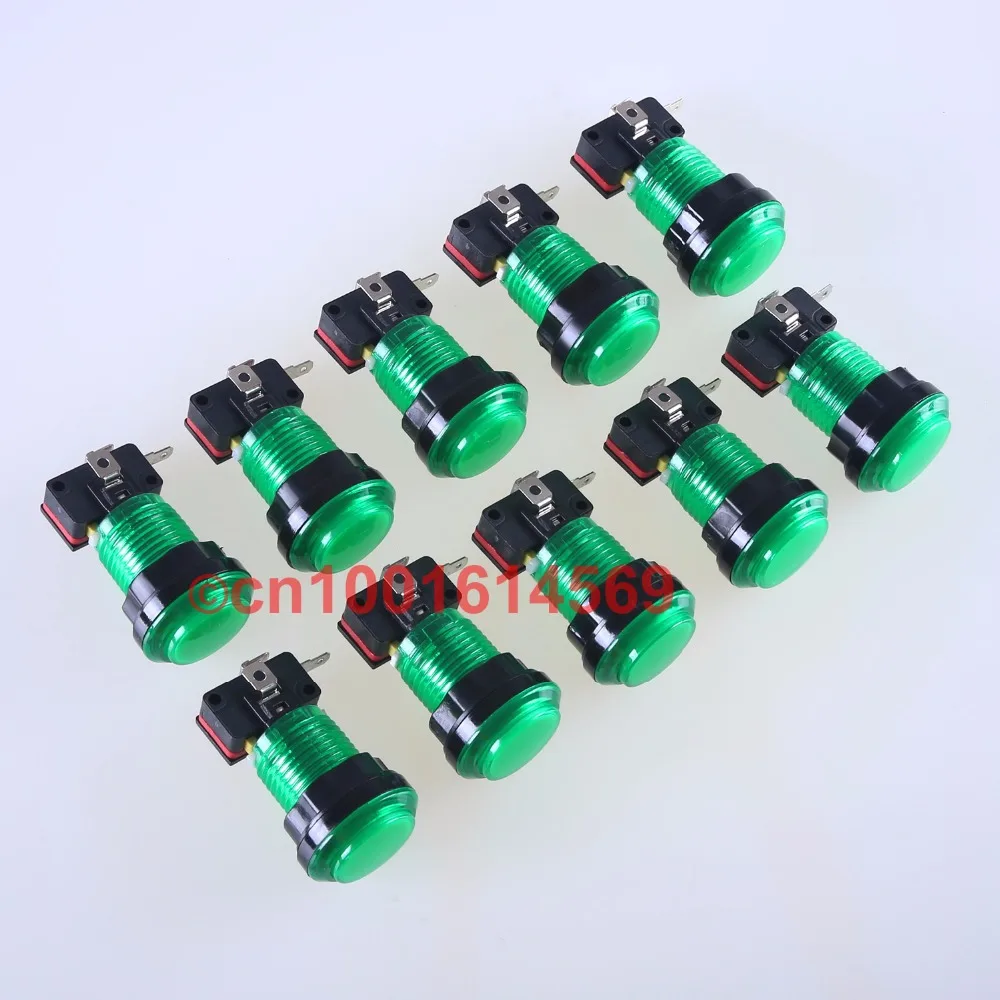Reyann 10pcs/lot 30mm LED illuminate Round Arcade Pause Button For Arcade FightStick Tournament & Coin Operator Cabinet - Green
Reyann 10pcs/lot 30mm LED illuminate Round Arcade Pause Button For Arcade FightStick Tournament & Coin Operator Cabinet - Green