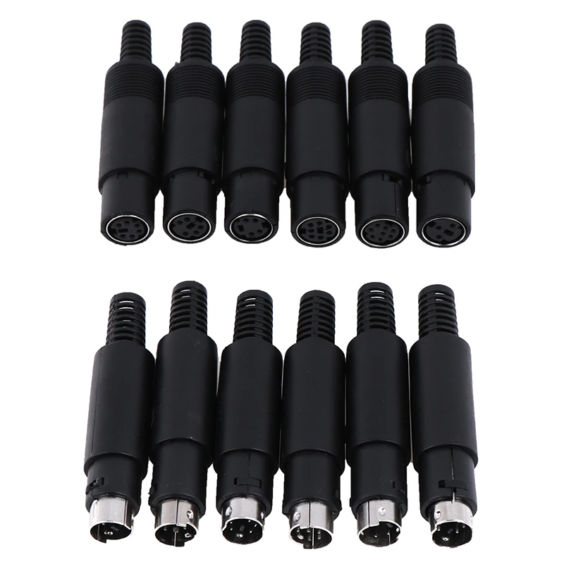 ZLinKJ новый разъем Mini DIN 3/4/5/6/7/8 PIN шасси с кабельным креплением оптовая продажа |