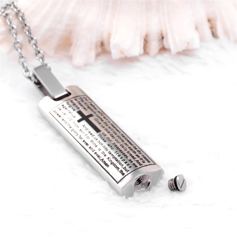 Inscription Engraved Cremation Urn Necklace Memorial Jewelry Stainless steel Ashes Holder Keepsake Urn Locket
Inscription Engraved Cremation Urn Necklace Memorial Jewelry Stainless steel Ashes Holder Keepsake Urn Locket
