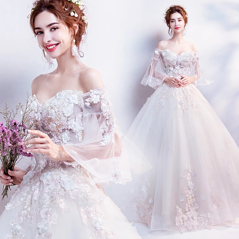 Princess Wedding Dresses 2020 Off Shoulder A Line Vintage Luxury Flowers Bride Dress Vestidos De Novia
Princess Wedding Dresses 2020 Off Shoulder A Line Vintage Luxury Flowers Bride Dress Vestidos De Novia