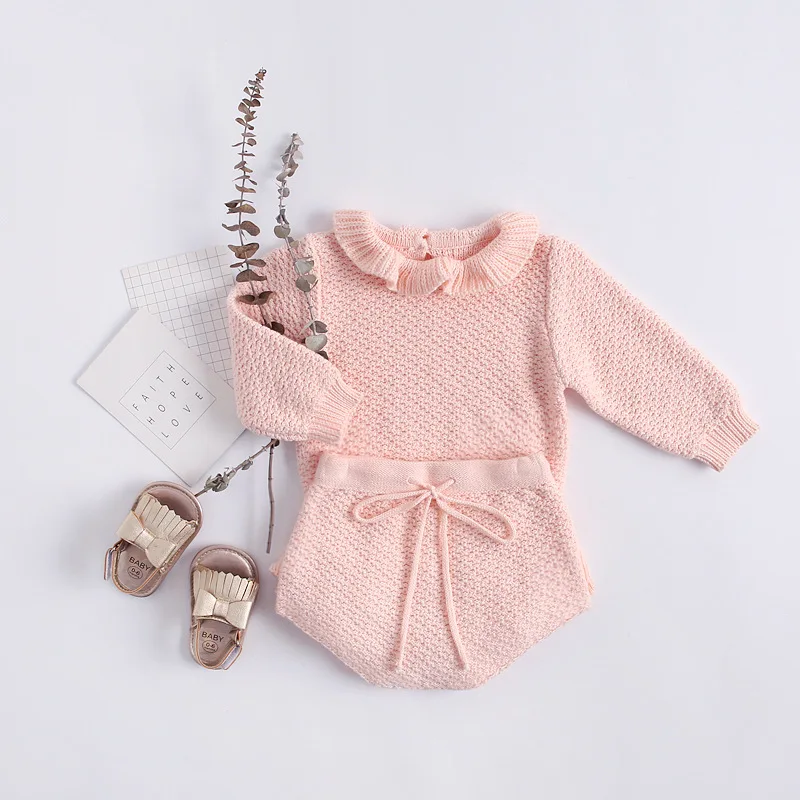 Ins Hot Knitted Sweater Long Sleeve Tops and Ruffles PP Pants 2pcs Sets Outfits Princess Pink Infant Newborn Girls Kids Clothing
Ins Hot Knitted Sweater Long Sleeve Tops and Ruffles PP Pants 2pcs Sets Outfits Princess Pink Infant Newborn Girls Kids Clothing